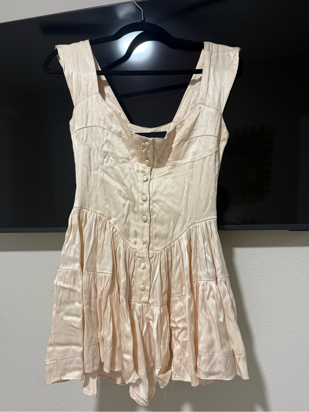 Vanessa Mooney Cream Romper/Dress